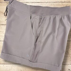 RBX Womens Active Cuffed Ribbed Panel‎ Athletic Shorts Size M Light Purple